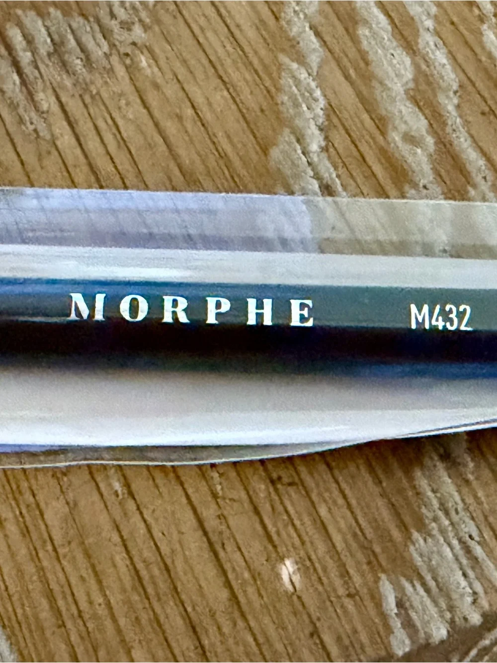 Morphe White and Black Eyeliner Definer Brush Packaging Label